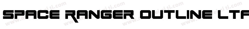 Space Ranger Outline ltalic字体转换